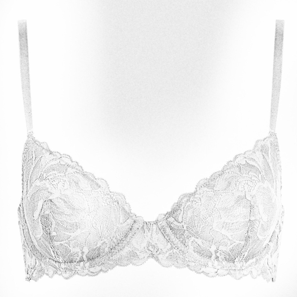 La SENZA white lace wired bralette